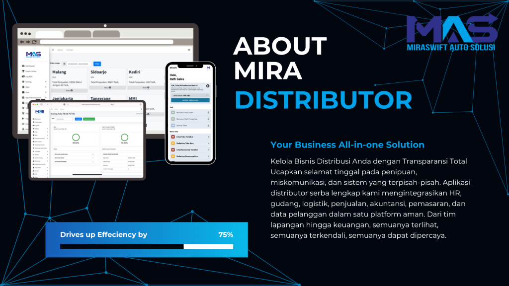 aplikasi distributor dan sister sales tracker